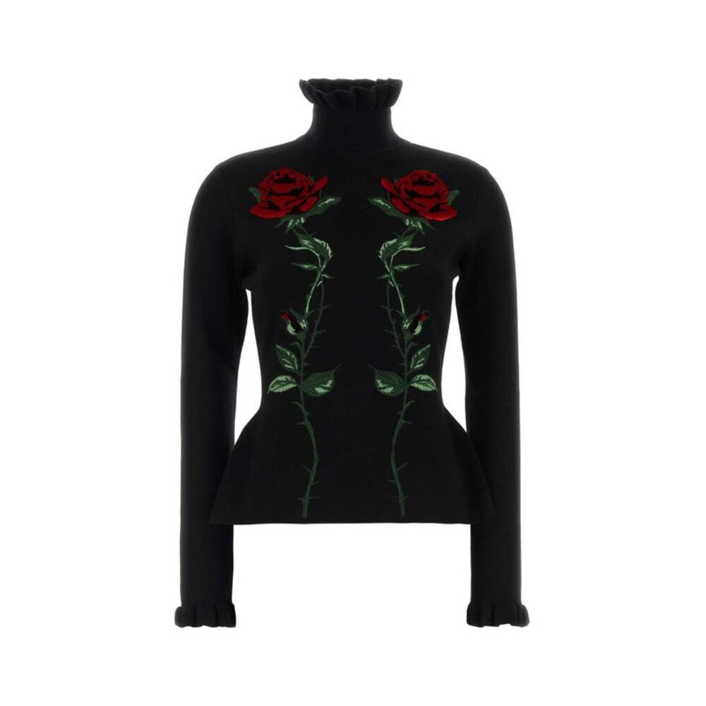 Blumarine Women Black Wool Sweater